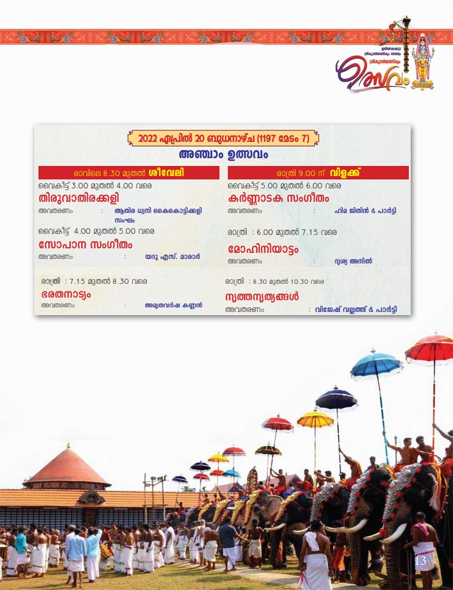 Sree Koodalmanikyam Utsavam 2021